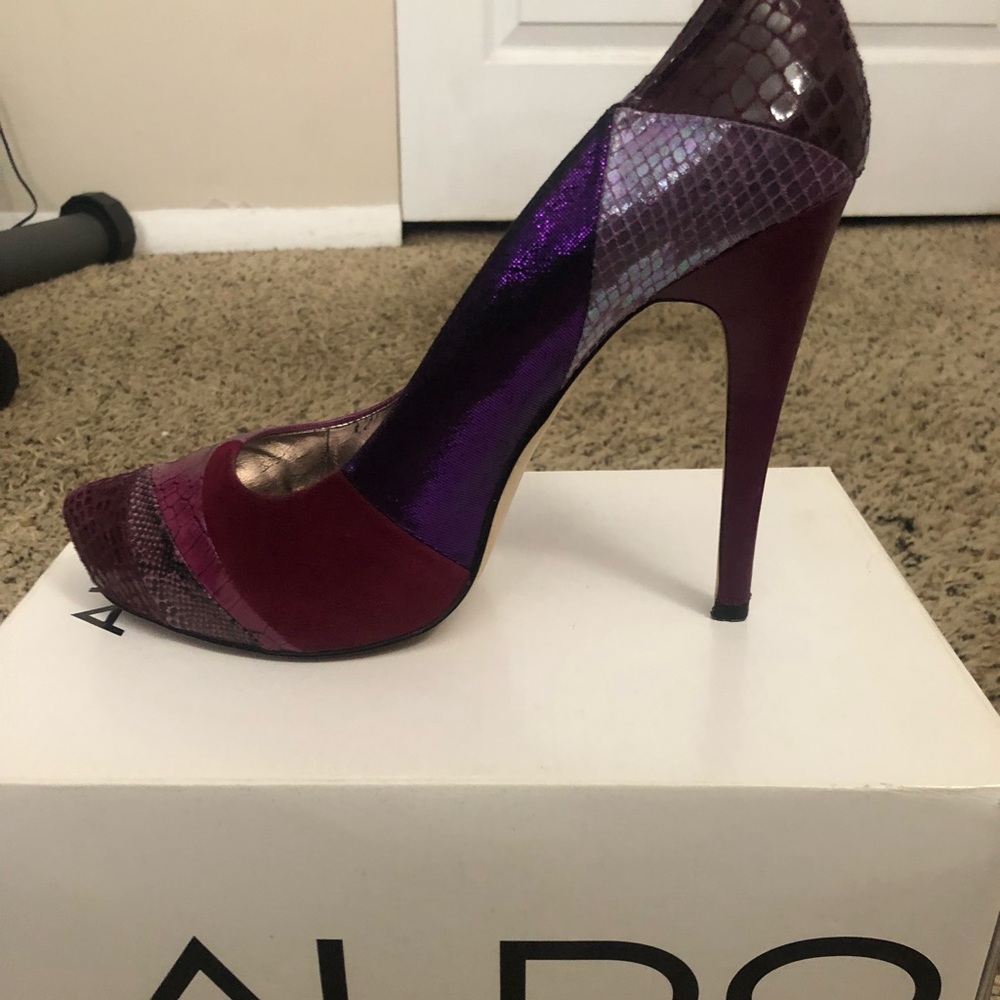 Sexy, Multicolored Patchwork Pattern Aldo Heels - image 2